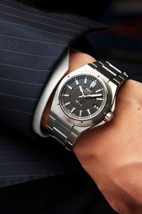 iwc ingenieur black dial metallic bracelet