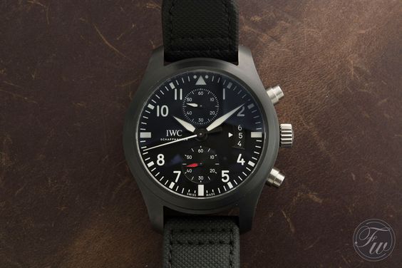 fake iwc pilot chronograph top gun