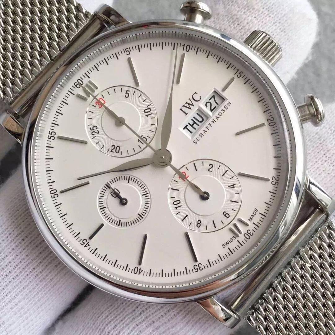 Replica IWC Portofino Chrono White Dial