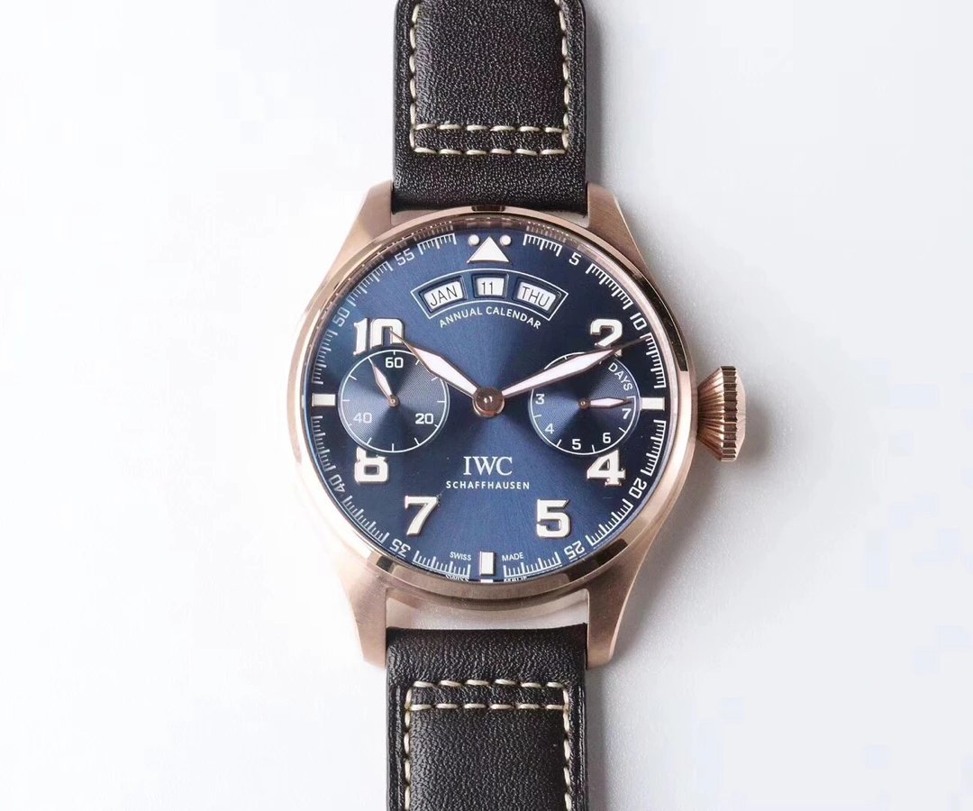 Replica IWC Big Pilot Annual Calendar Rose Gold