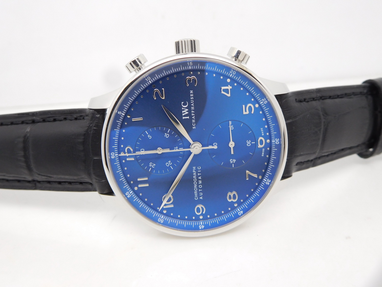 Replica IWC Portuguese Watch Blue Dial